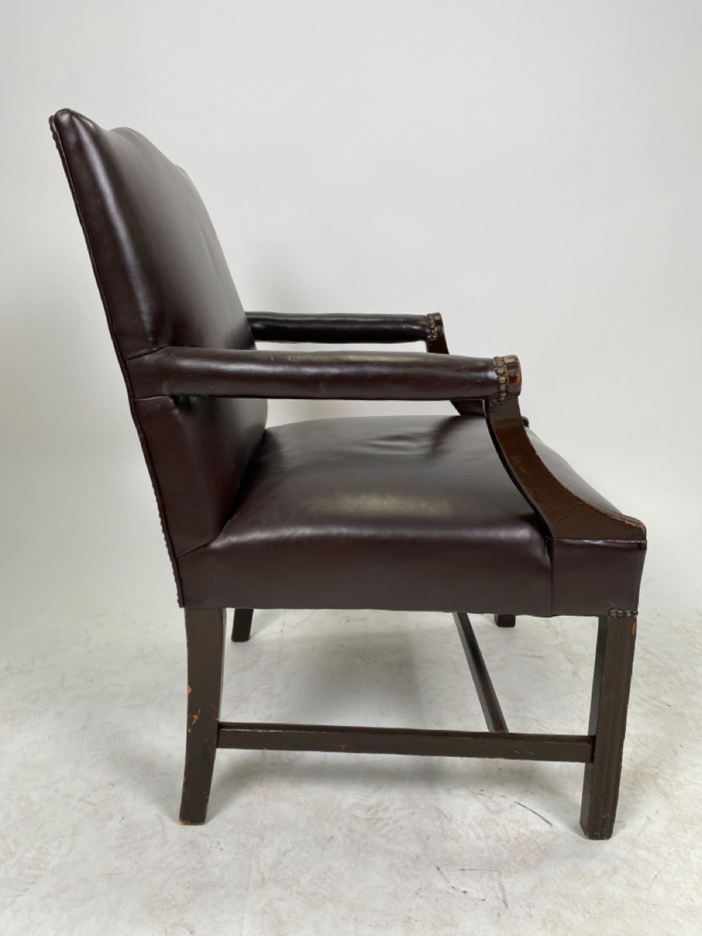 Leather Study Chair - Image 2 of 4