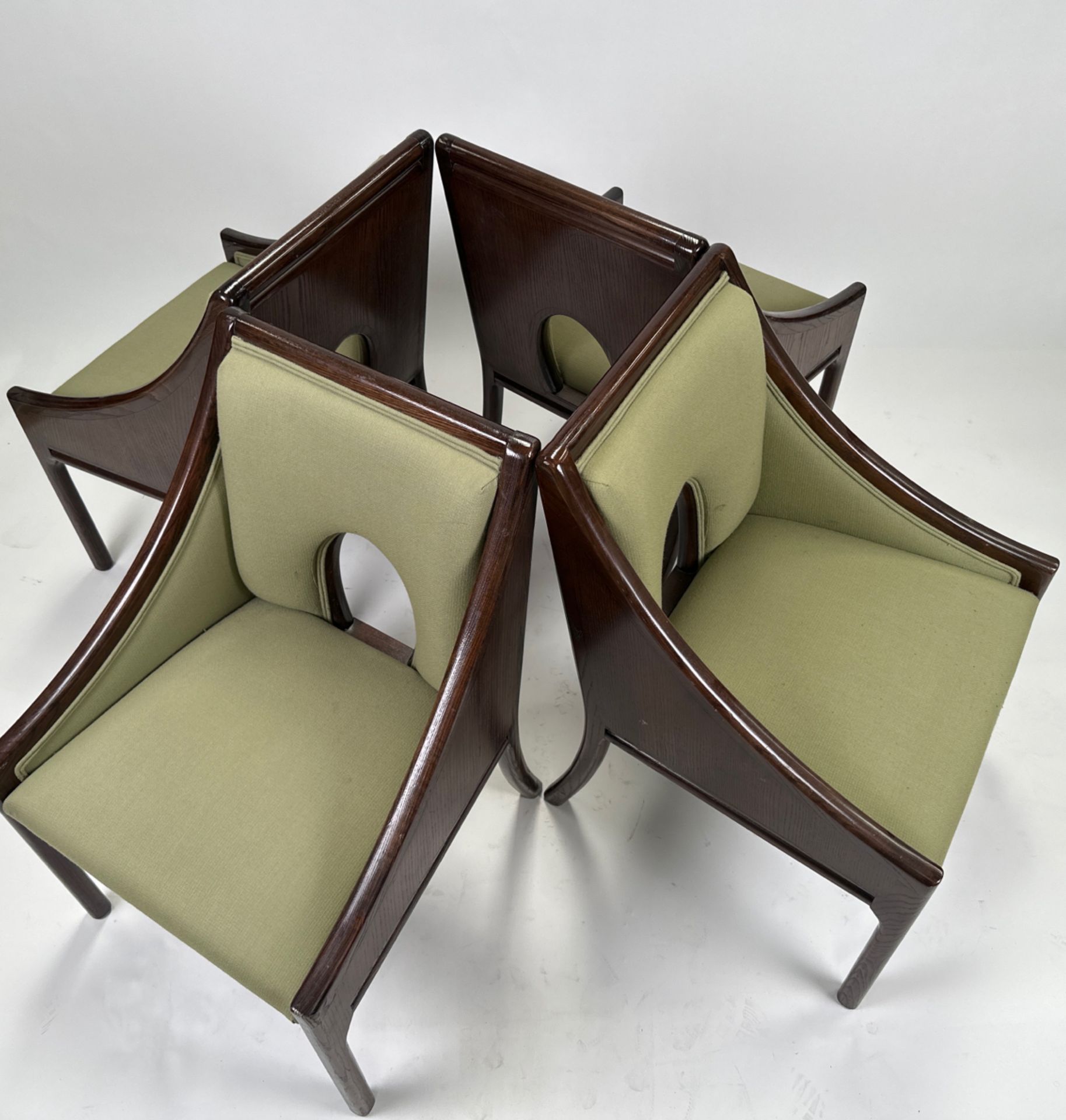 Set of 4 Mid-Century Walnut Dining Chair - Image 3 of 3