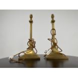 Pair of SW Brass Table Lamps