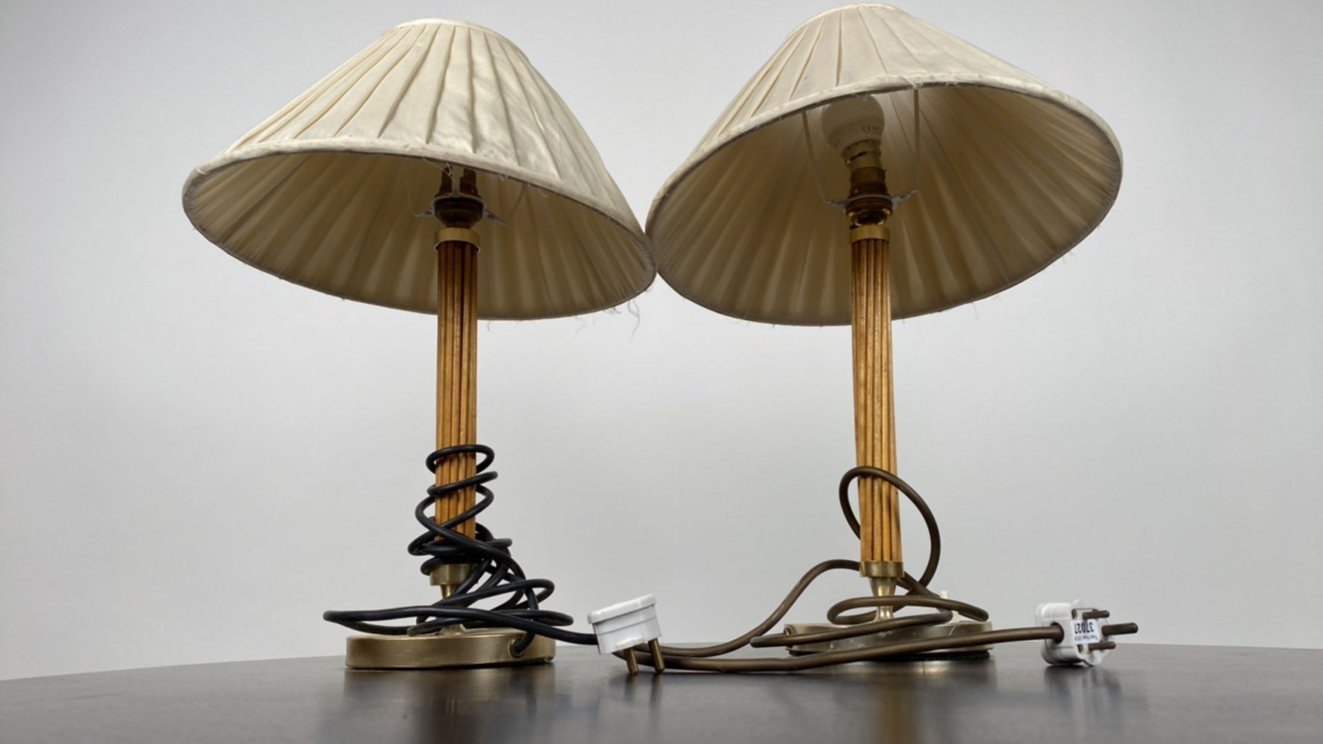 Pair of Bamboo Stem Table Lamps - Image 3 of 4