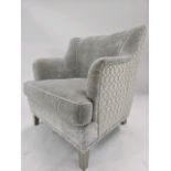 Crushed Velvet Accent Armchair