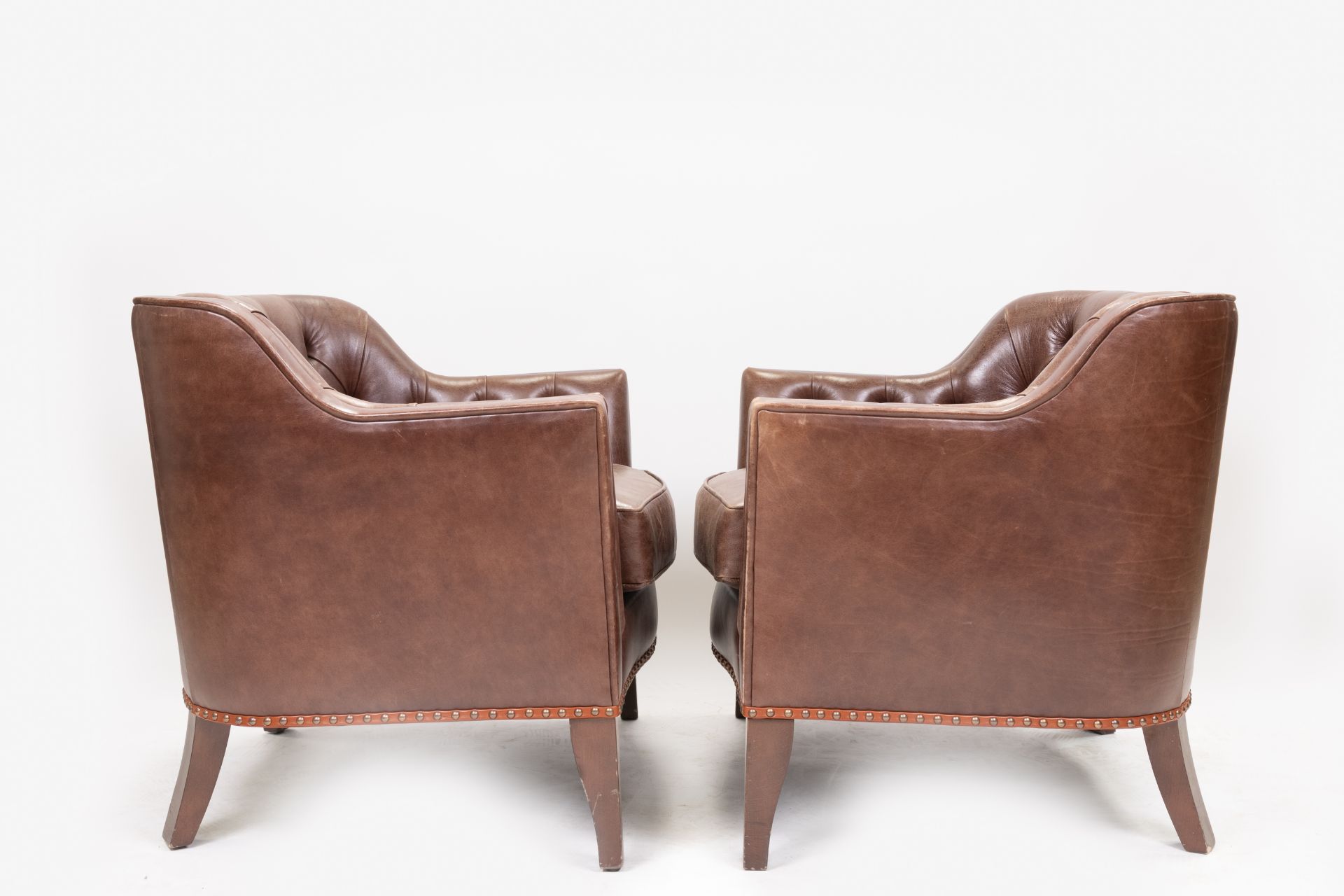 Pair of Buttoned Armchairs - Image 2 of 4