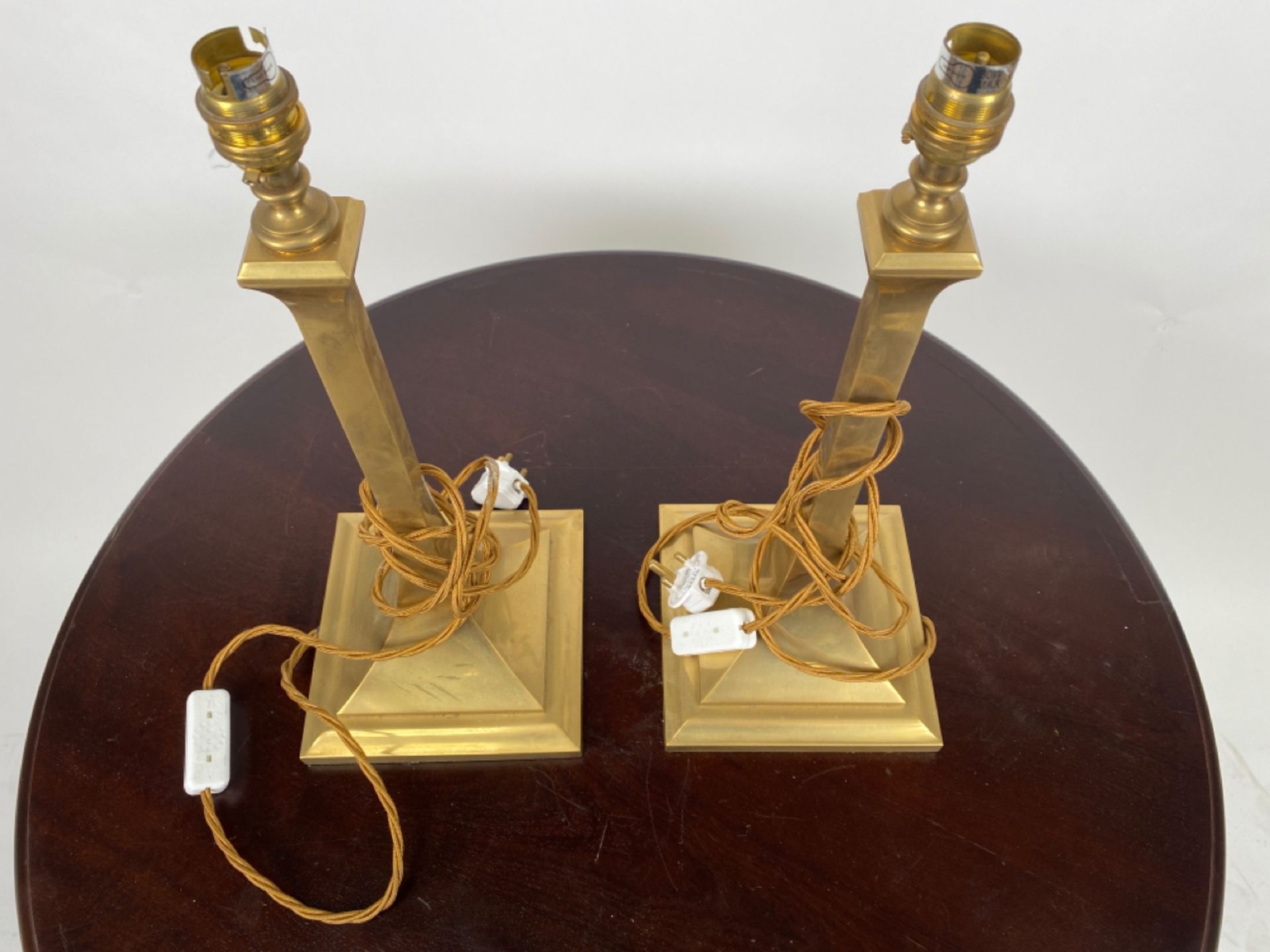 Pair of SW Brass Table Lamps - Image 3 of 5