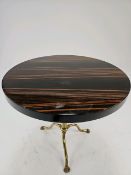 Marble Effect Circular Side Table