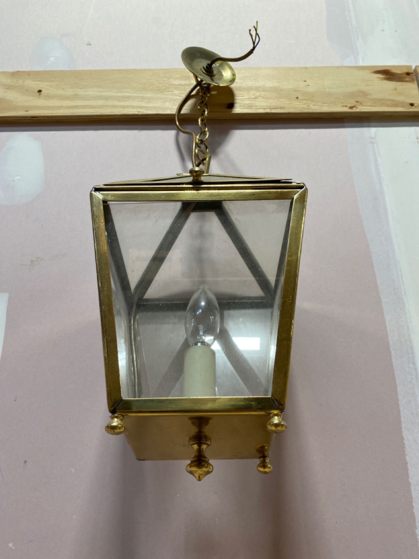 Pair of Brass Pendant Lights - Image 2 of 4