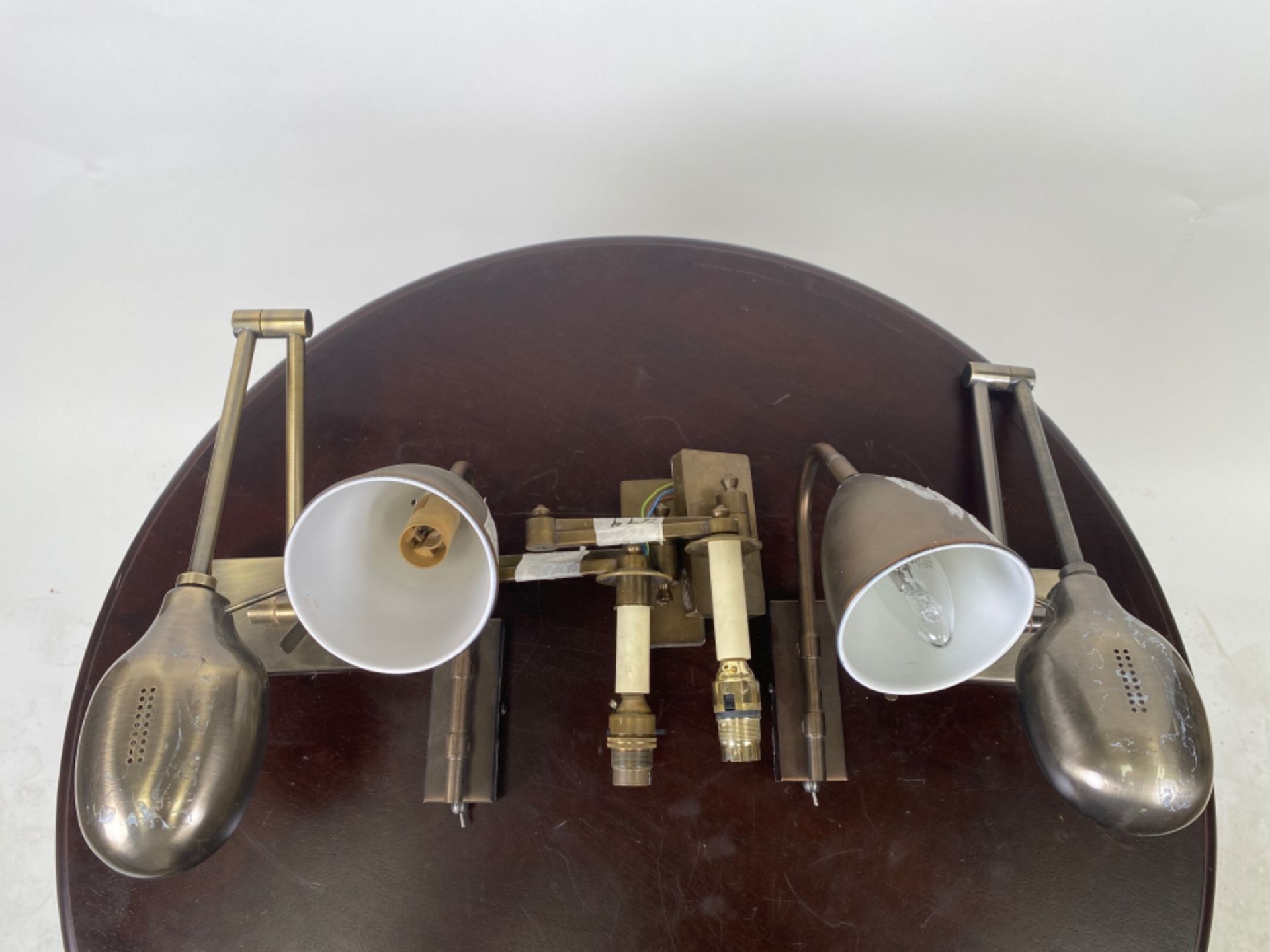 Mixed Set of Polished Brass Wall Lights