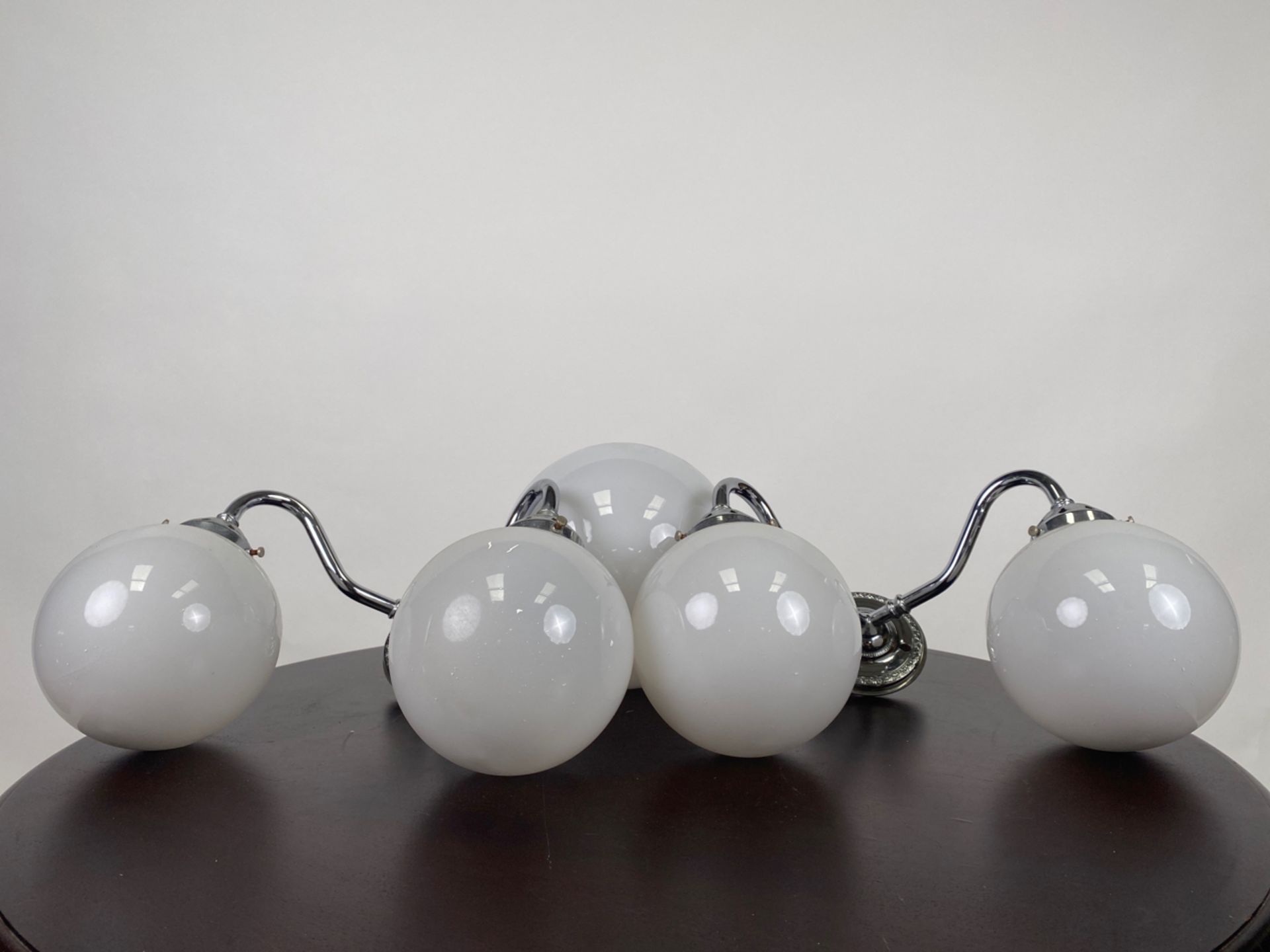 Mixed Set of Nickel Bulb Lights - Image 2 of 5