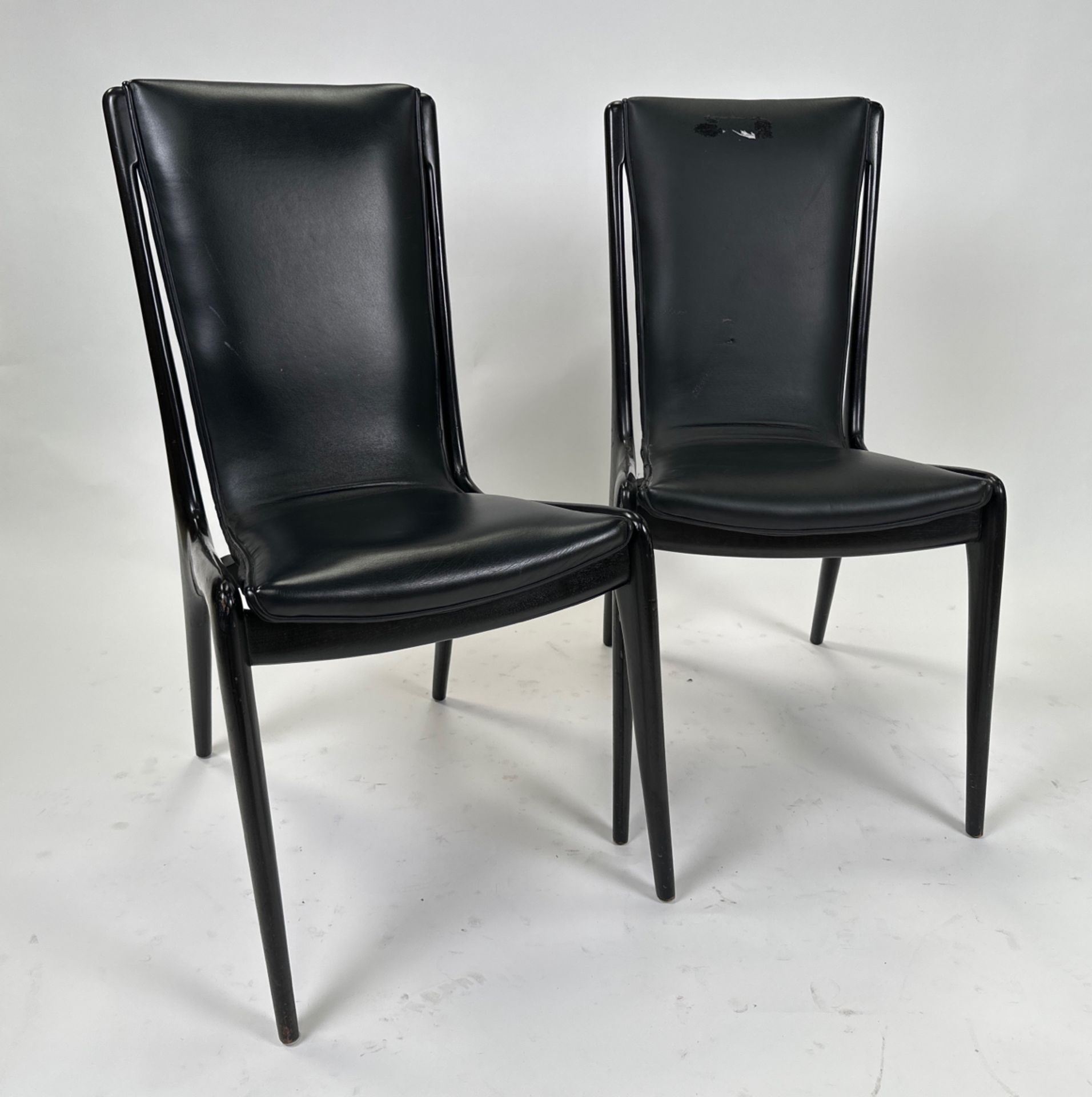 Pair of Post Modern Leather Chair - Bild 3 aus 5