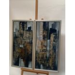 Pair of Abstract Artwork
