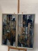 Pair of Abstract Artwork