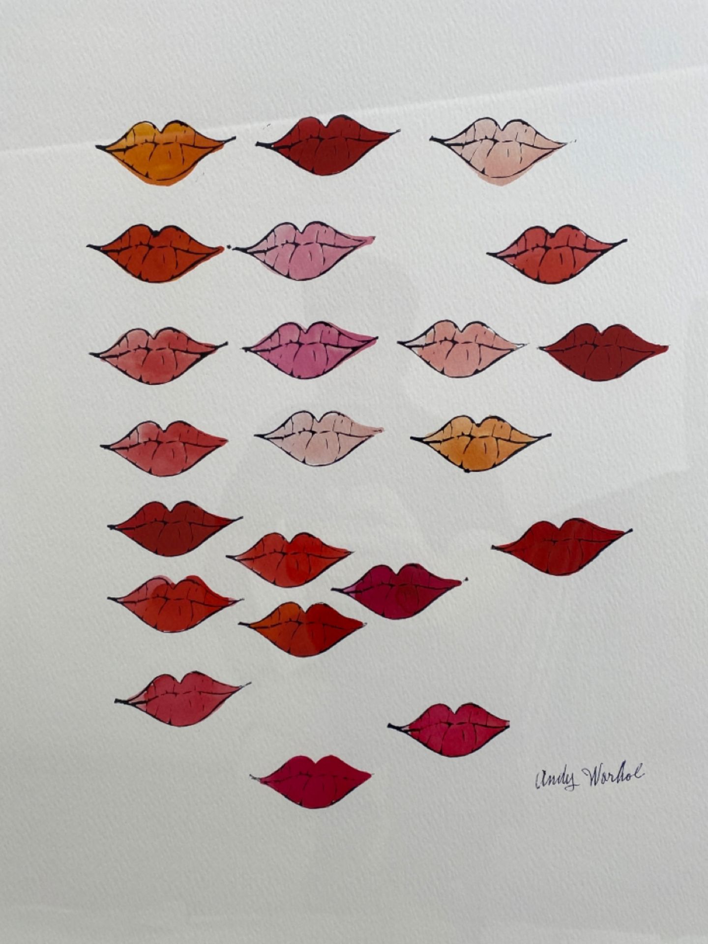 Andy Warhol Lips Print - Image 2 of 6