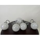 Mixed Set of Nickel Bulb Lights