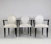 Lot Withdrawn - Set of 3 David Linely Armchairs
