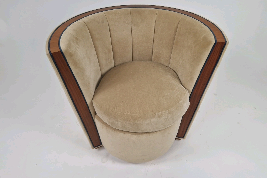 Bespoke David Linley Tub Chair Made for Claridge's Suites