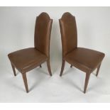 Pair of Leather Dining Chairs