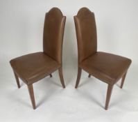 Pair of Leather Dining Chairs