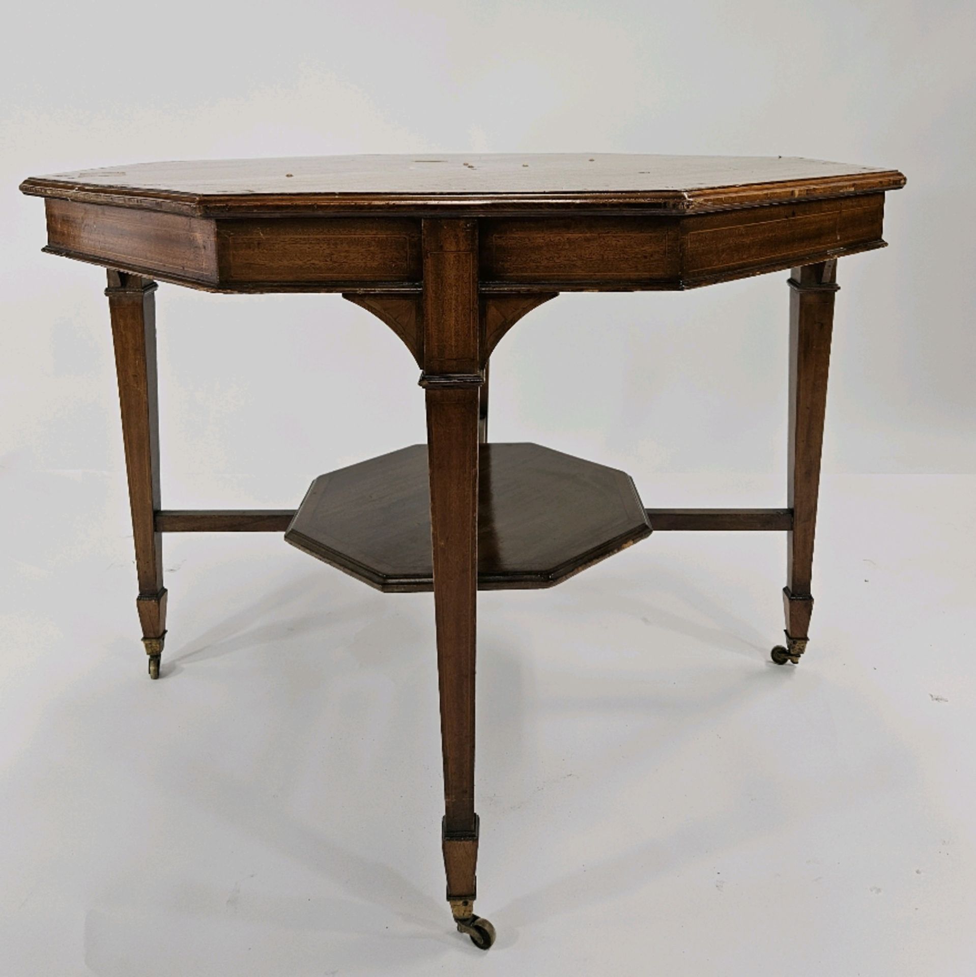 Rosewood Inlaid Occasion Table - Image 4 of 5