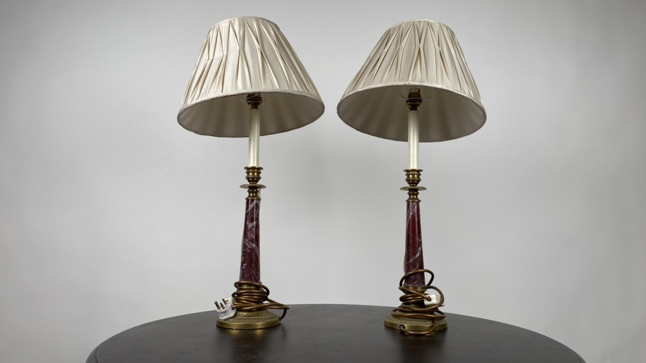 Trio of Brass Table Lamps - Image 2 of 6