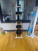 Medicine Ball Holder with Weight Plates