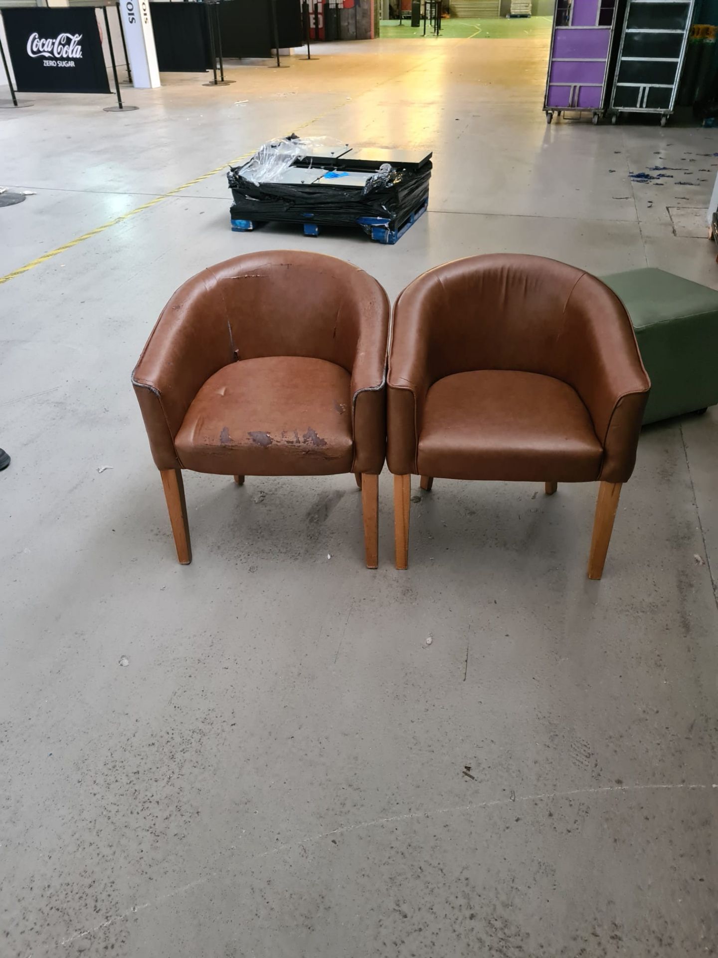 Brown Arm Chairs x2