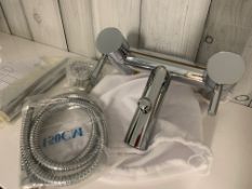 Roper Rhodes Chrome FLO Deck Mounted Bath Shower Mixer Tap, RRP £289 - Brand New and Boxed
