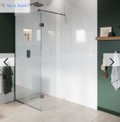 2.4 X 1M High Density PVC White Sparkle Bathroom Wetboard Splash Panel. RRP £139.