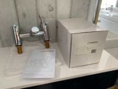 Roper Rhodes Chrome FLO Deck Mounted Bath Filler Tap, RRP £289 – Brand New and Boxed