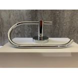 Designer Chrome Toilet Paper Holder. Wall mountable, finished in High Quality Chrome. RRP £69