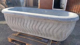 Amazing Designer Bespoke Hand-Carved Solid Stone Bath - 1870mm x 850mm x 600mm. RRP £8999