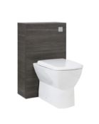 Designer Bathroom WC Unit in Grey Textured Finish – Measures 500mm. RRP £379 - Brand New.