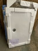 Designer Low Profile 1100mm x 700mm x 30mm Solid Stone Shower tray, RRP £479 - Brand New