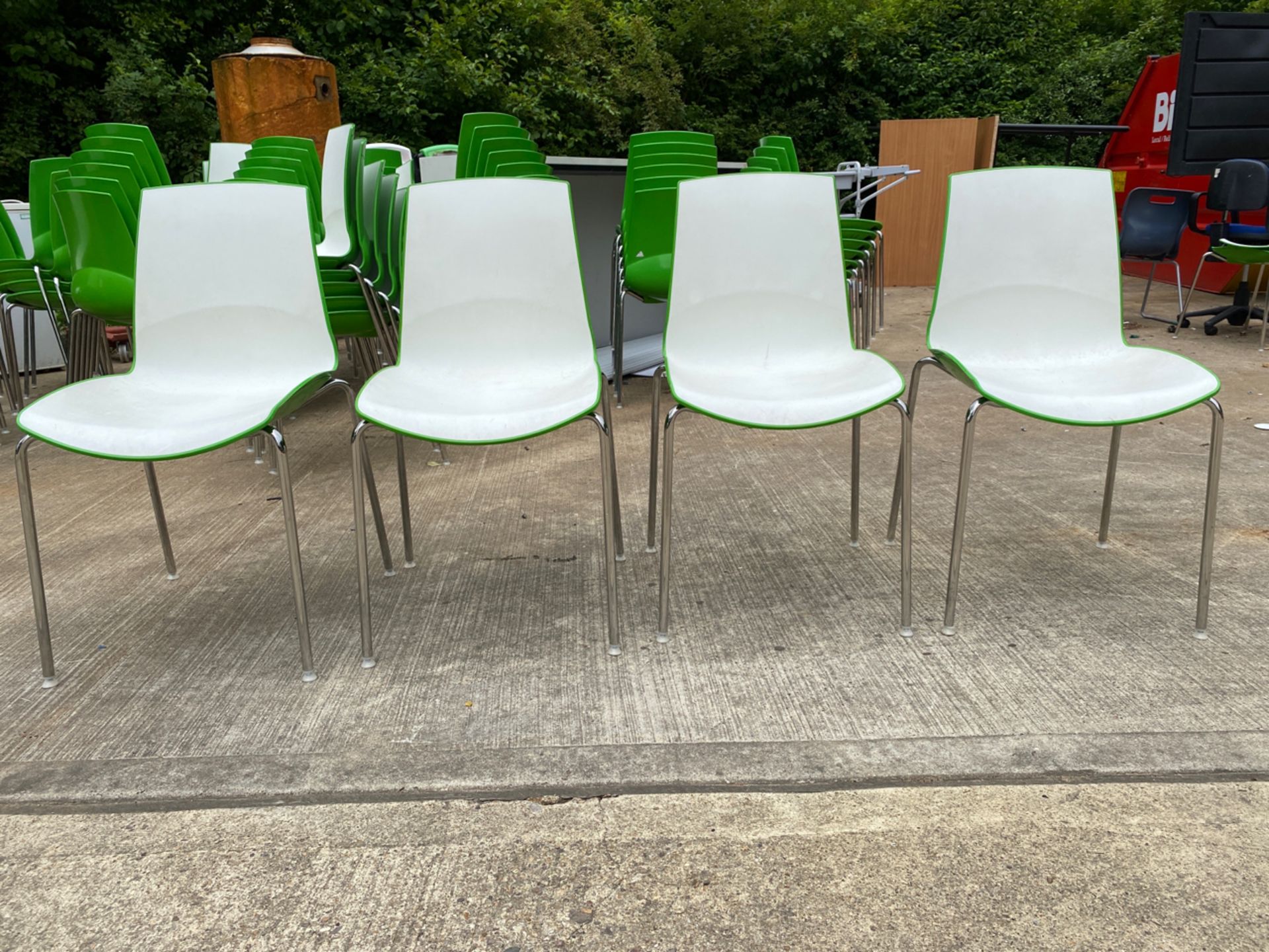 Set of 8 Connection Ice Breakout/Canteen Stackable Chairs