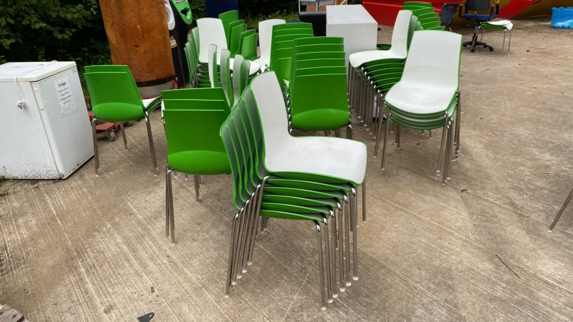 Set of 8 Connection Ice Breakout/Canteen Stackable Chairs - Image 8 of 8