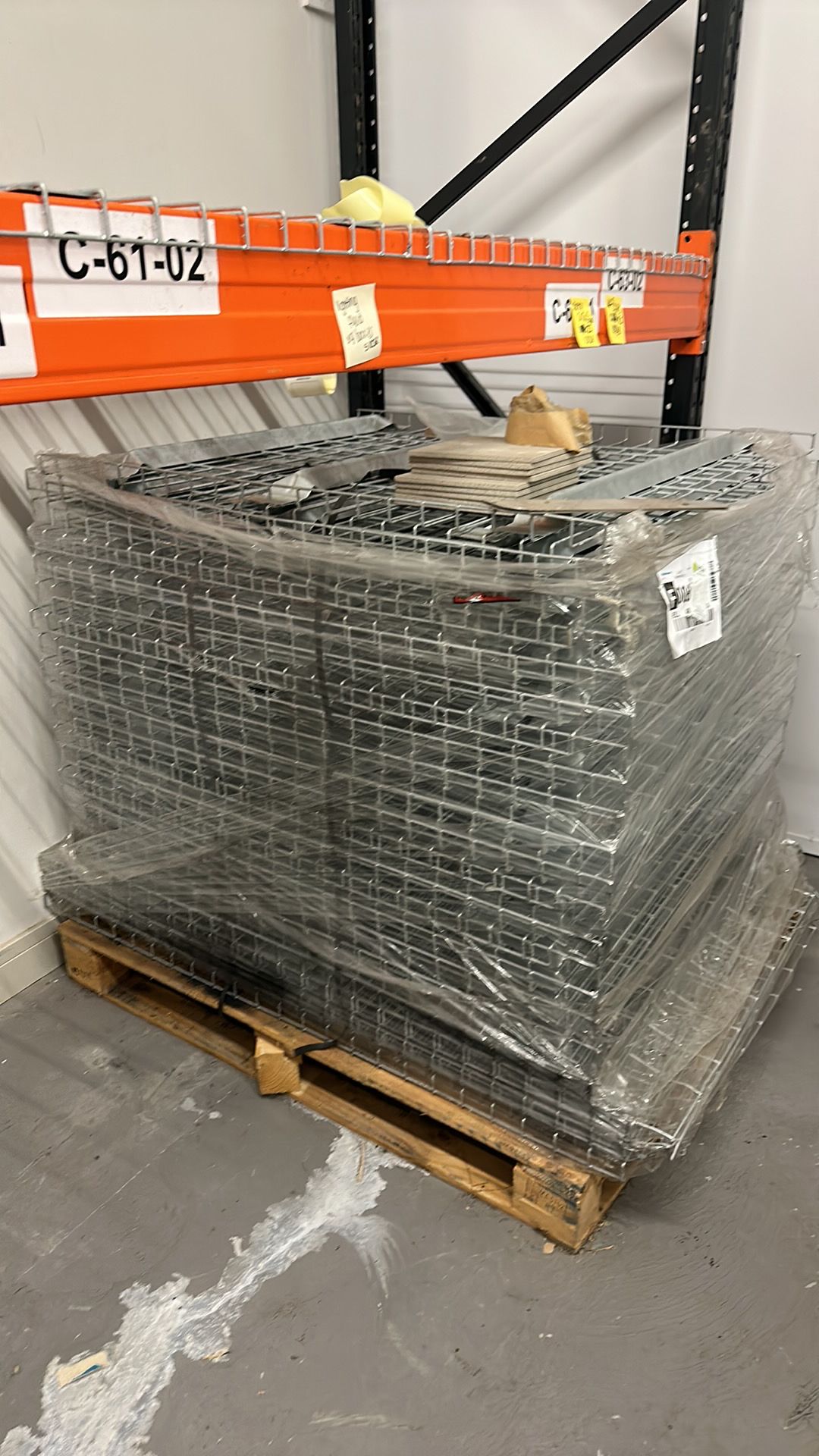 Pallet of Galvanised Steel Mesh Shelving