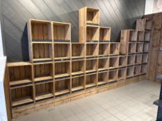 Wooden crate / pigeon hole display or storage