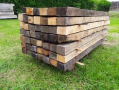 49 x Hardwood Seasoned Sawn English Oak Posts