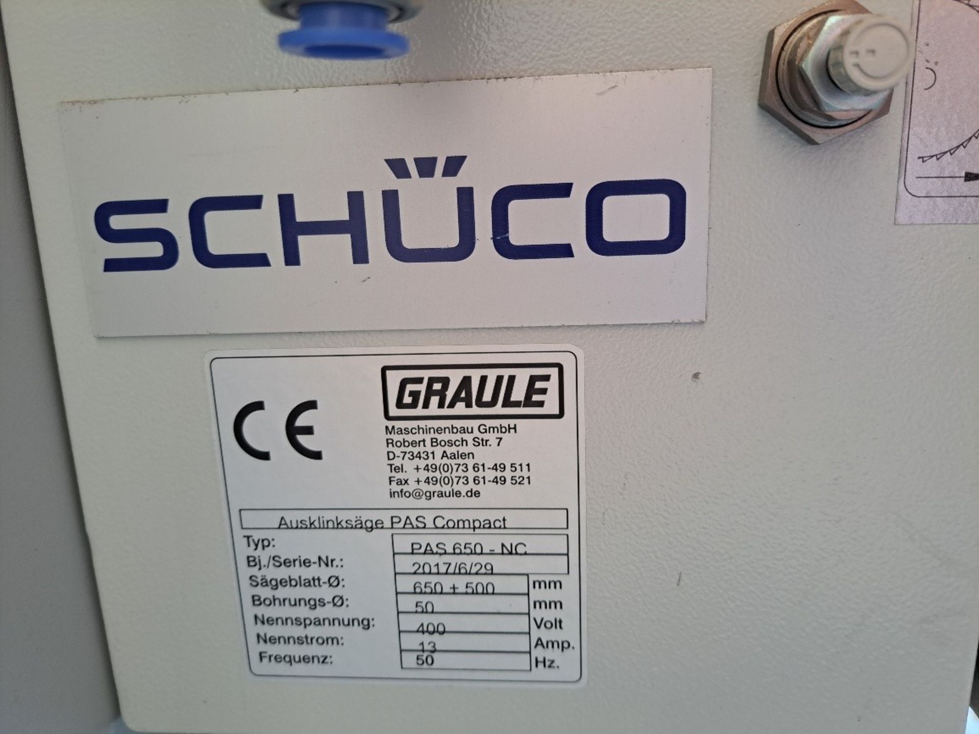 2017, Schuco PAS Compact 650 - Image 2 of 3