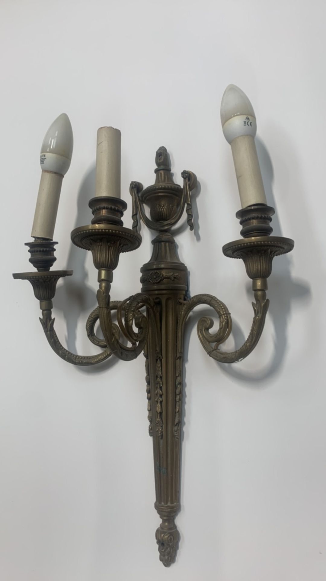 Pair of brass wall lights - Image 2 of 5