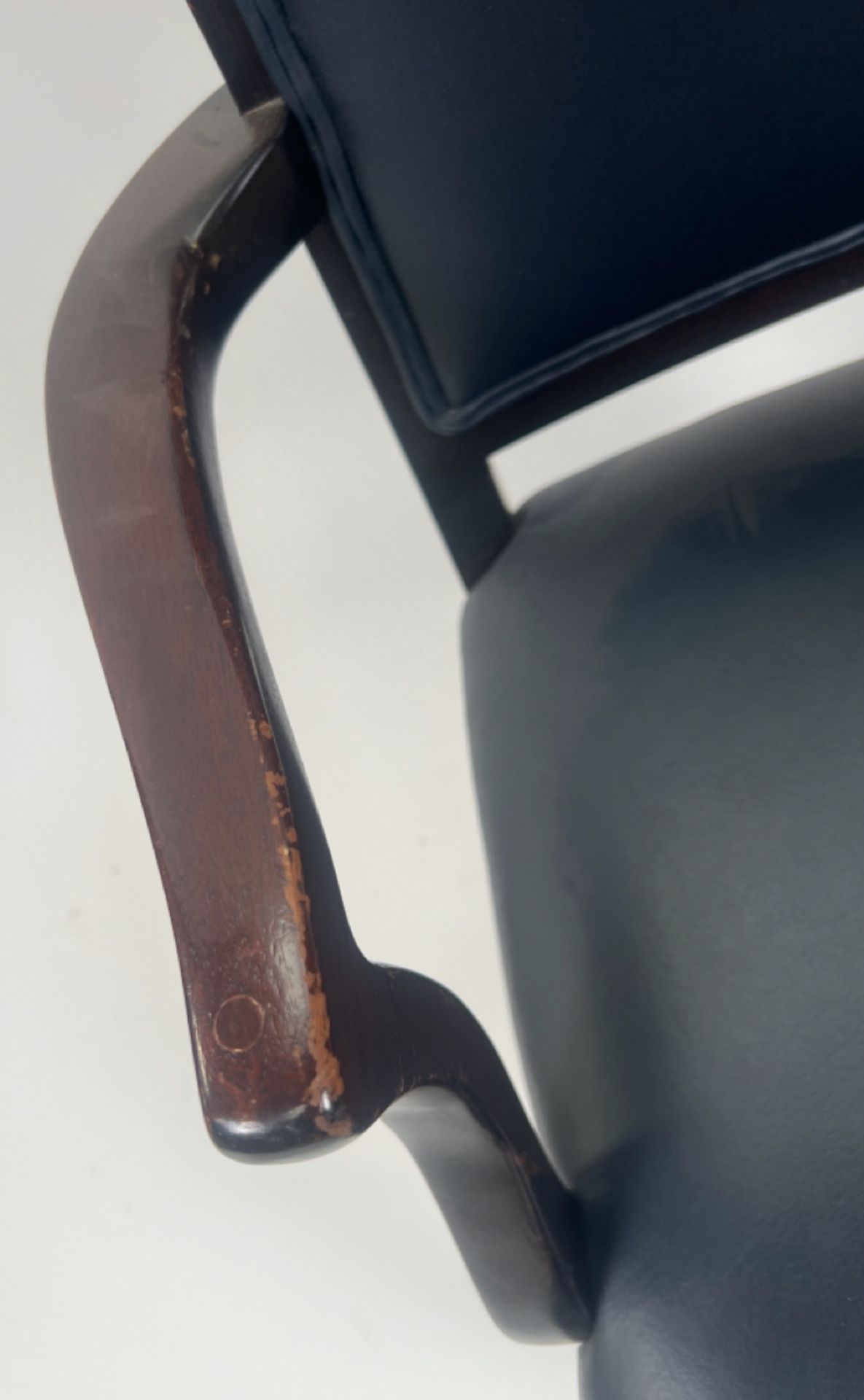 Mid-Century Leather Armchair - Image 5 of 5