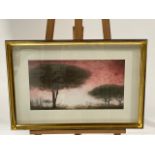 M. Theilhelm Red Landscape Artwork Print