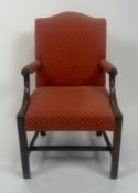 Gainsborough Mahogany Framed Open Armchair