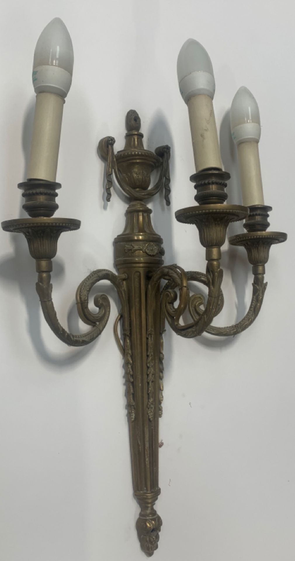 Pair of brass wall lights - Image 5 of 5