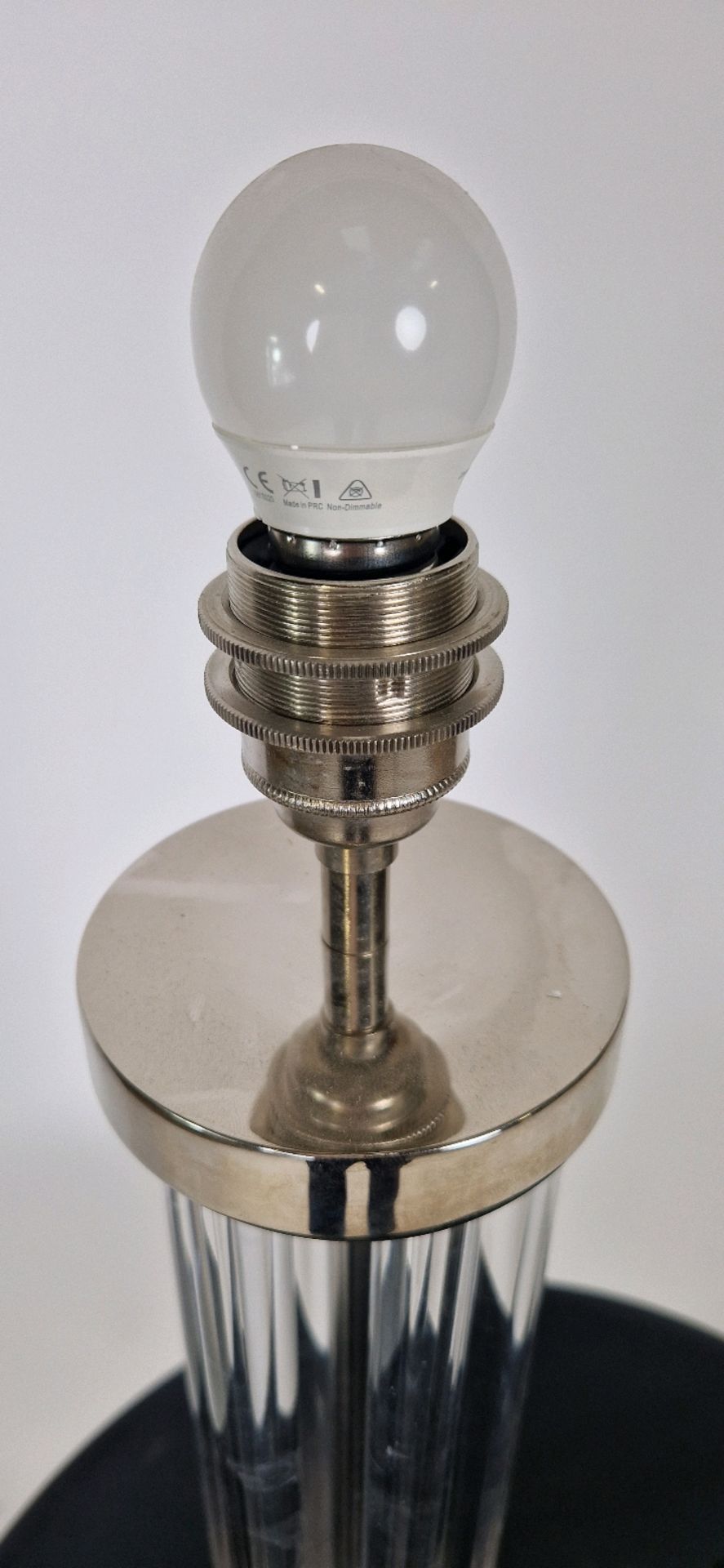 Bella Figura Glass and Polished Nickel Table Lamp - Bild 3 aus 3