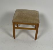 Small Wooden and Fabric Bench