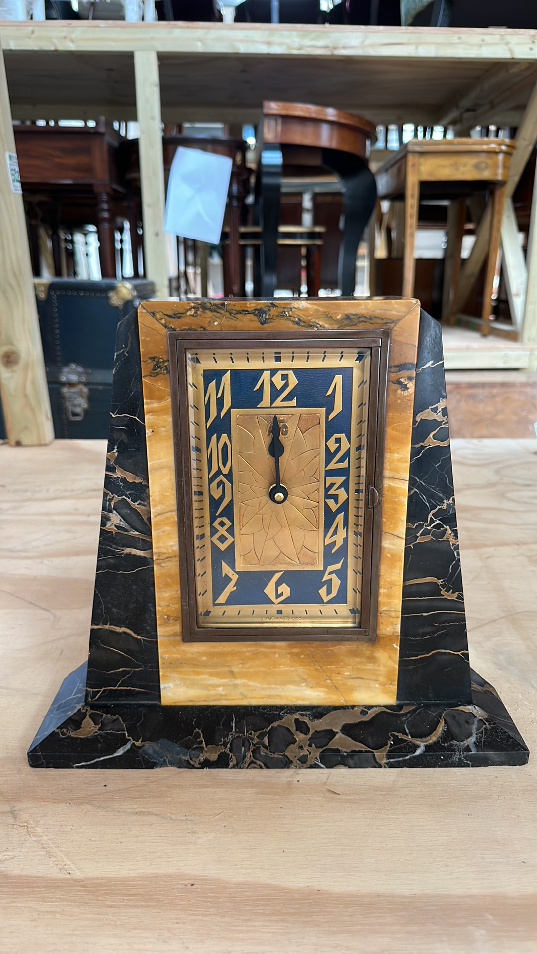 Art Deco Marble Clock