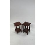 Small Wooden Side Tables x 2