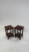 Small Wooden Side Tables x 2