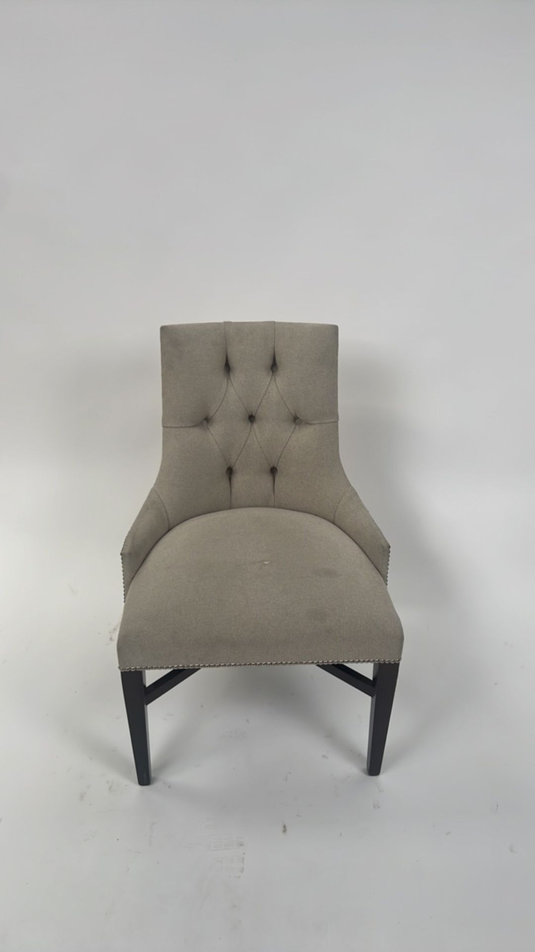 A Wooden and fabric chair