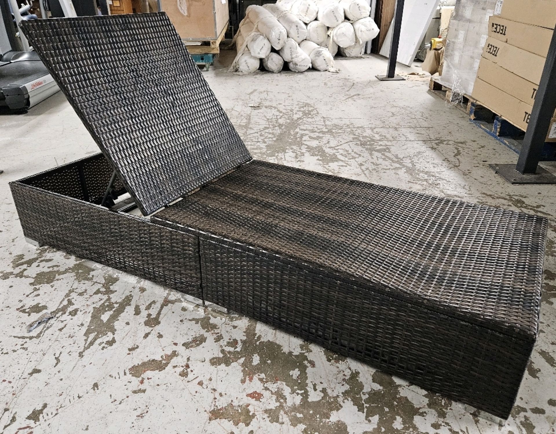 Rattan Sun Lounger