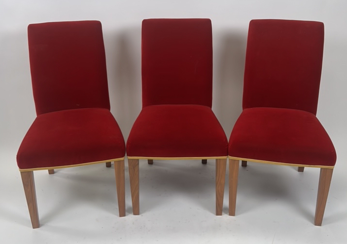 Trio of David Linley Dining Chairs - Image 2 of 8